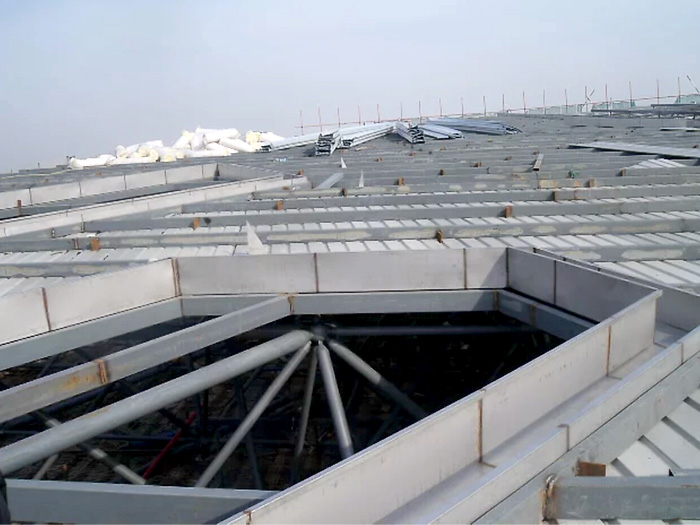 义乌安吉县体育馆网架